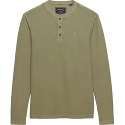 Superdry & Co Waffle Henley Langarmshirt S