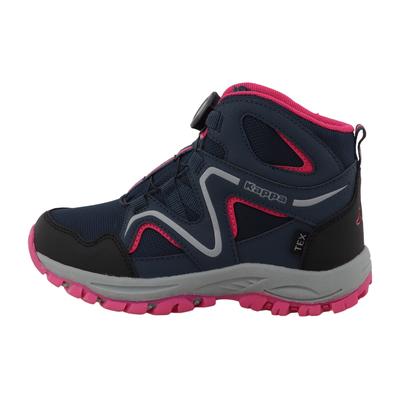 Outdoorschuh KAPPA "ERICA", Kinder, Gr. 31, blau (navy, pink), Synthetik, Schuhe Outdoorschuh, wasserdicht, mit praktischem Drehverschluss