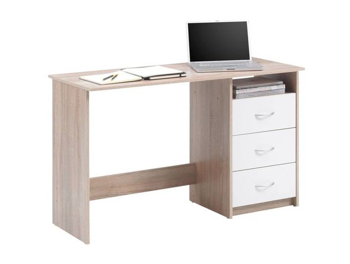 Bureau ADRIA Imitation chêne et blanc