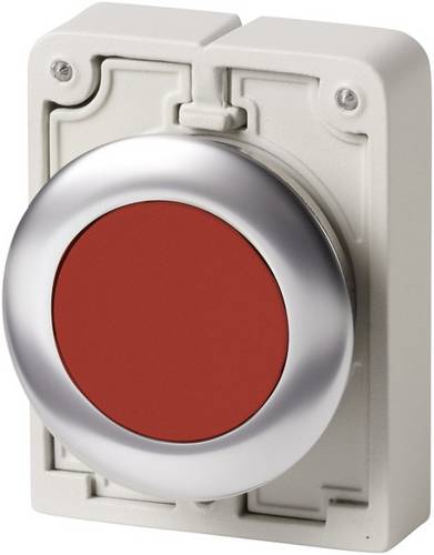 Eaton 182918 M30C-FD-R Drucktaster flach, rund, verchromt Rot 1St.