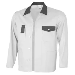 QUALITEX HIGH QUALITY WORKWEAR Arbeitsjacke basic 2-farbig weiss/grau Herren: 102
