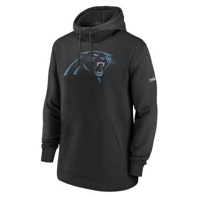 Kapuzenpullover NIKE "Nike Hoodie Carolina Panthers Nike", Damen, Gr. L, schwarz, 82% Baumwolle, 18% Polyester, Pullover Kapuzenpullover