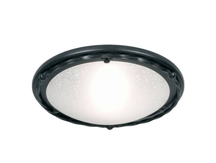 Elstead Deckenlampe Pembroke, dimmbar, schwarz, für Wohn- / Esszimmer, Metall, Deckenlampe