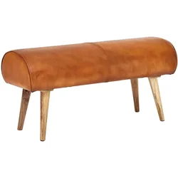 SITZBANK – Echtleder/Holz, 2 Personen, Modern