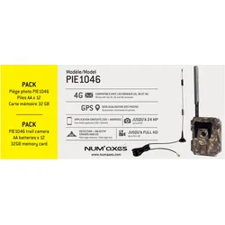 Num'axes, Tierfalle, Fotofalle + 12 Batterien aa + 1 Speicherkarte 32 gb