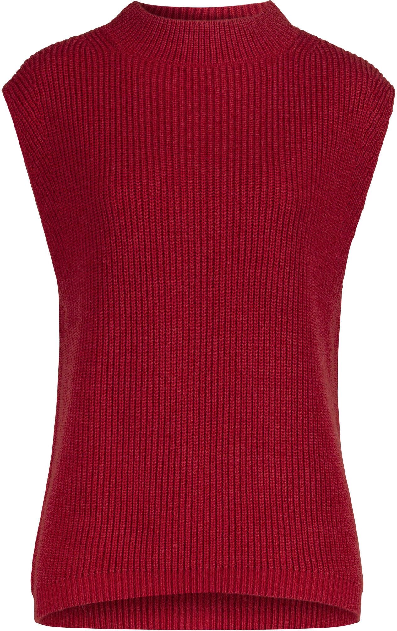 Pullunder WITT "Pullunder Pullunder mit Merinowolle", Damen, Gr. 44, rot, Modisch, Pullover Pullunder