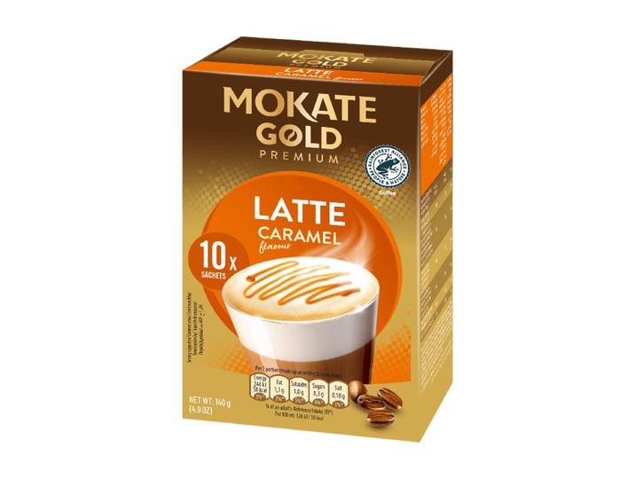 MOKATE GOLD Bâtonnets de caramel au lait premium 10 x 14 g