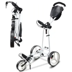 Big Max Autofold FF 3-Rad Trolley weiss