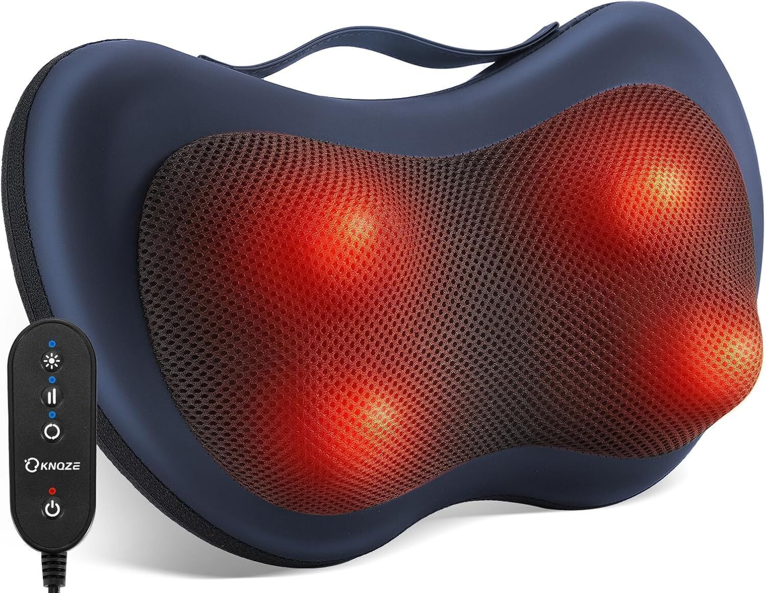 KNQZE KP8 coussin de massage Shiatsu 3D chauffant   bleu - Refurbished