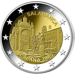 Spanien 2025: 2 Euro-Gedenkmünze Altstadt Salamanca