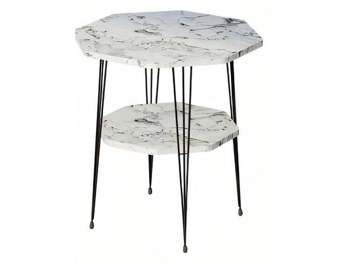 Xlmoebel Beistelltisch XLMOEBEL Beistelltisch aus Metall in elegantem Weiß (Einzeltisch, 1-St., Beistelltisch), Made in Europa