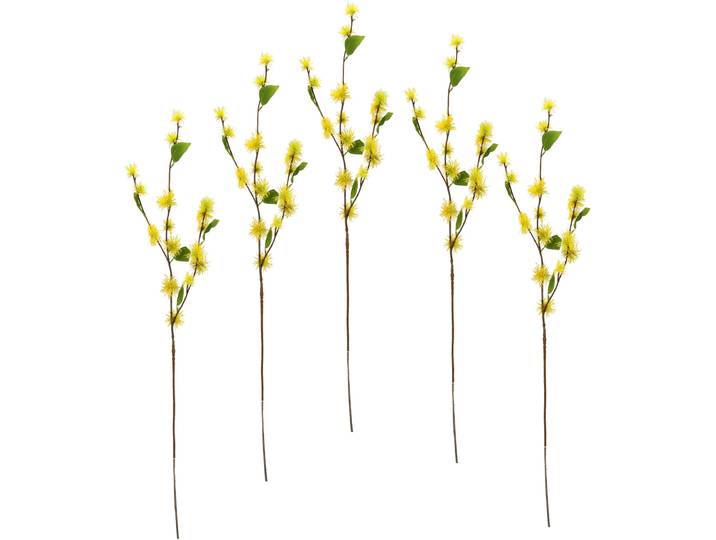 Kunstblume I.GE.A. Zaubernuss , gelb, B:20cm H:100cm, Obermaterial: 93% Kunststoff, 7% Polyester, Kunstpflanzen, Kunstblume, 5er Set