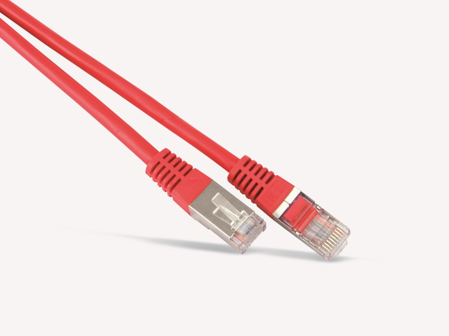 S-CONN Cat6 S/FTP RJ45 naar RJ45 Netwerkkabel, 1 meter, Rood