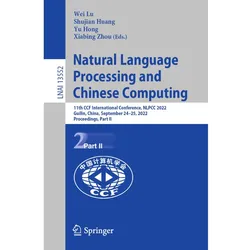 Natural Language Processing and Chinese Computing, Fachbücher