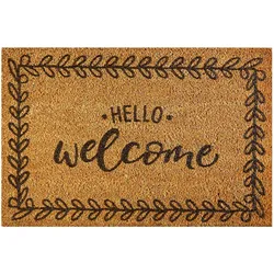 Fußmatte Hello-Welcome in Naturfarben ca. 40x60cm