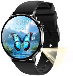 Uplift Treasures Women AMOLED Bluetooth Calling Smartwatch With Flashlight b