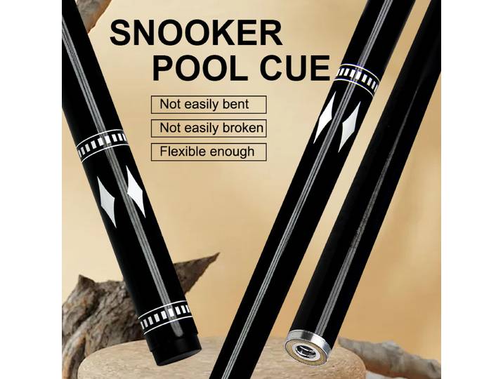 Queue de billard professionnelle de 9.5mm, 57,28 pouces, bâton de billard en Fiber de verre de carbone, Design noir et blanc à la mode, Durable et Stable