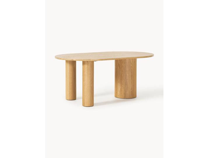 Table ovale en chêne Dunia, tailles variées