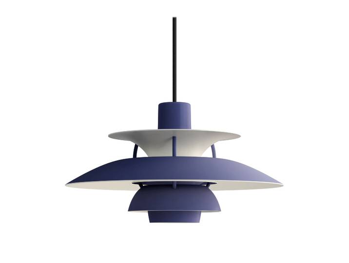 Louis Poulsen PH 5 Pendelleuchte Ø300, Monochrom dusty indigo