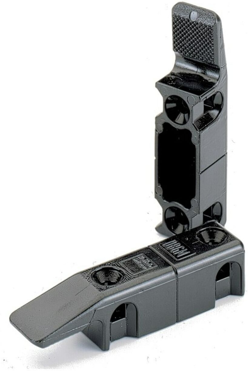 Hettich MB-Einhängebeschlag für Paneelwände MultiClip, 46080 Thermoplast schwarz)
