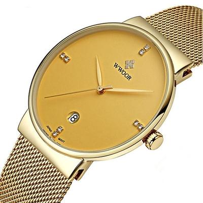 Top Marke Uhr Herren Mode Edelstahl Gold Uhr Herren Luxus Diamant Minimalistische Herren Uhr Quarz Uhr Uhr