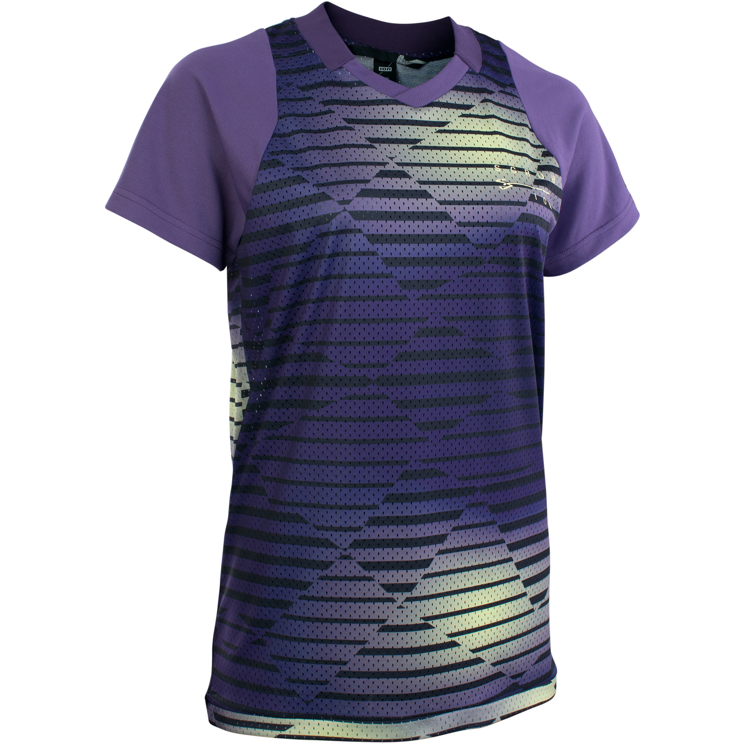 ION Scrub Trikot Damen Radtrikots lila Größe XL Mountainbike Elastisch