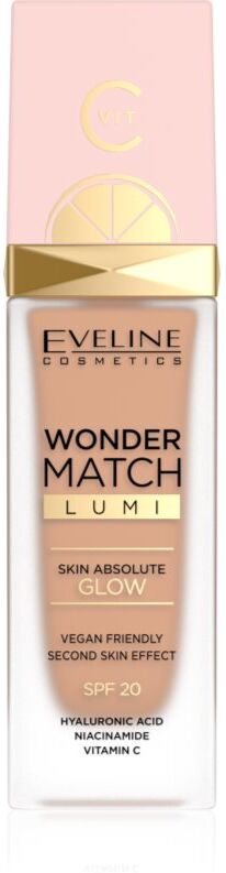 Eveline Cosmetics Wonder Match Lumi moisturising smoothing foundation SPF 20 shade 25 Sand Beige 30 ml