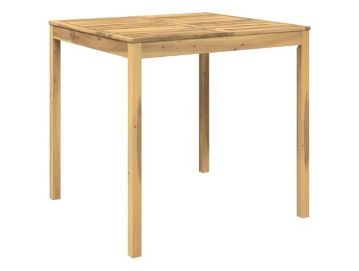 vidaXL Gartenbar-Tisch Weiß 110 x 108,5 x 105 cm Massivholz Akazie Funktioniert als Bar- oder Esstisch. Einzigartige Holzmaserung verbessert die ästhetische Anziehung. Ideal für Gärten