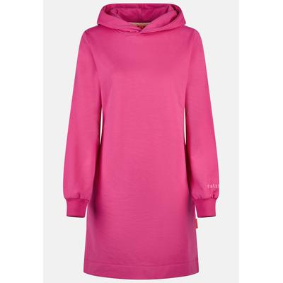Midikleid SALZHAUT "Knielanges Kleid (Midi) AFFLUERN", Damen, Gr. S, EURO, pink (fuchsia), Obermaterial: 95% Baumwolle CO (CMIA). 5% Elasthan EL., Kleider Midikleid