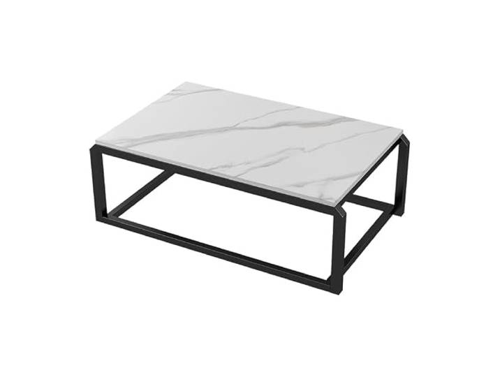 Tragbarer Nachttisch aus Metall mit leichtem Design Schiefer-Tischplatte For kleine Wohnungen mit Erkerfenster und for Essen im Heimbüro(4)