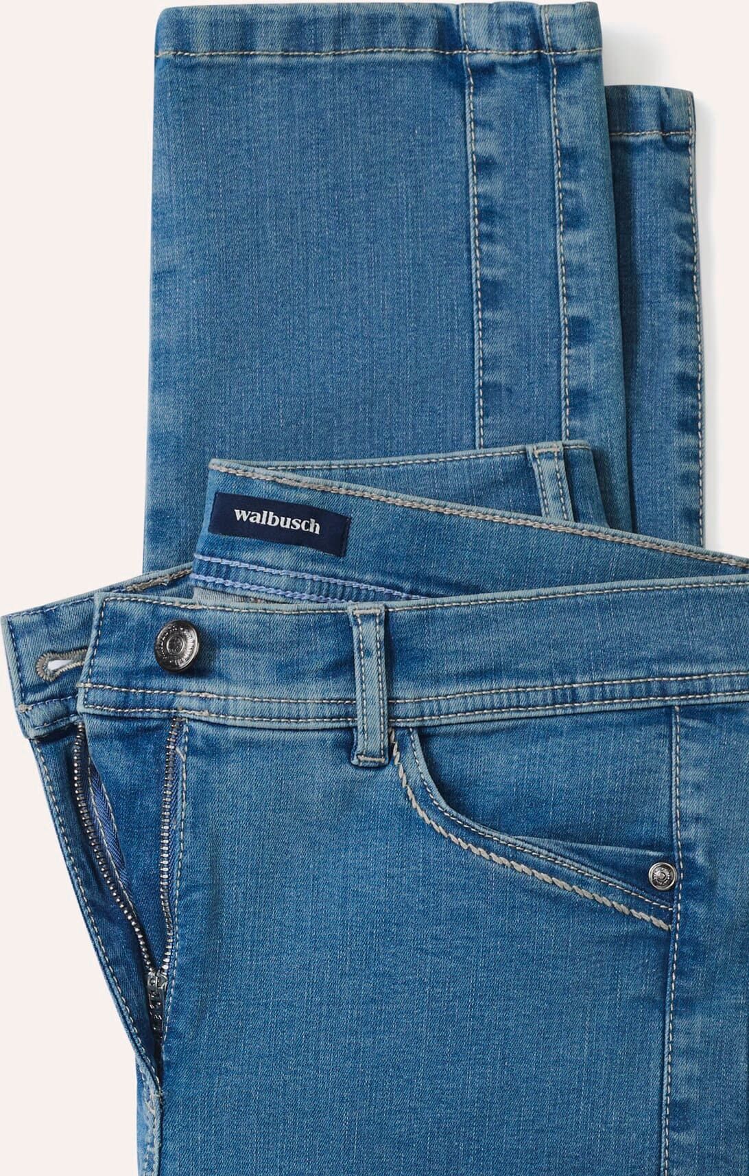 Walbusch Passform-Jeans Slim Fit, Regular Fit#normale Größen#Kurzgrößen#Langgrößen, Farbe Blau, 25, in zwei Passformen hoher Baumwollanteil Damen