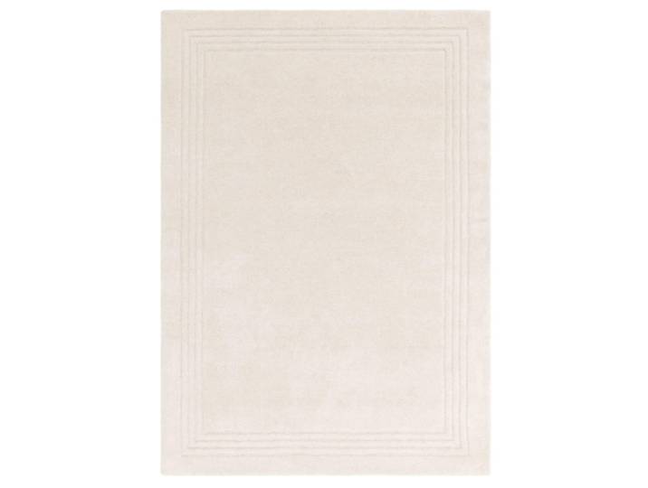 Tapis moderne pure laine salon et chambre blanc 160x230 cm