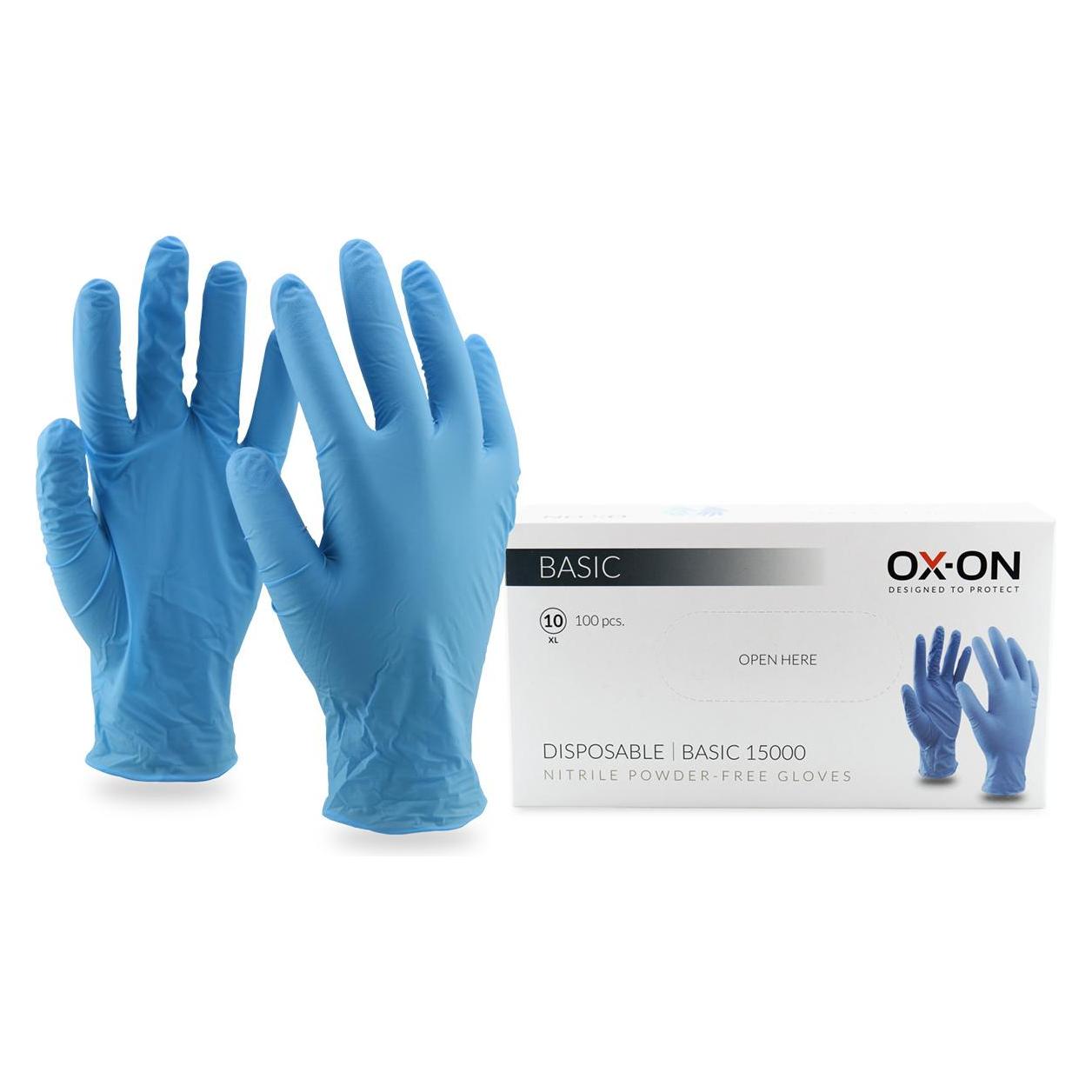 Ox-On Nitril-Einweghandschuhe Basic 15000 (S) (93917)
