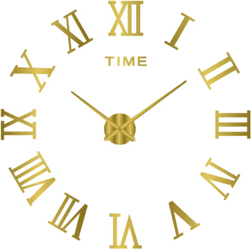 Inspire Picks Modern 3D DIY Wall Clock Large Acrylic Mirror Decorative Quartz Clock 033 Gold 3d Diameter100 130cm