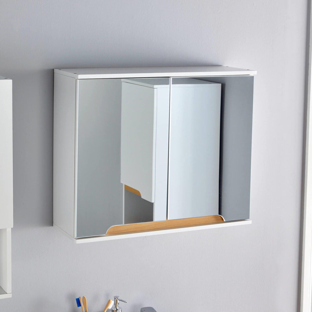 Zipcode Design™ Florence Bathroom Cabinet White 49.4cm H X 60cm W X 20cm D