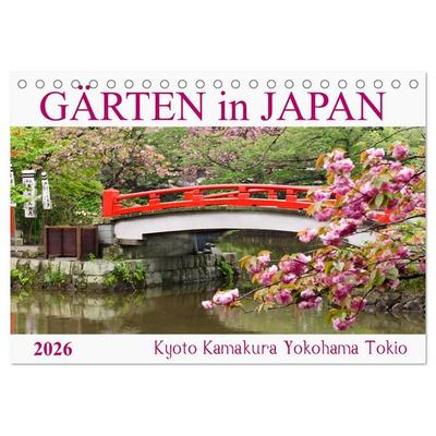 Gärten in Japan (Tischkalender 2026 DIN A5 quer), CALVENDO Monatskalender