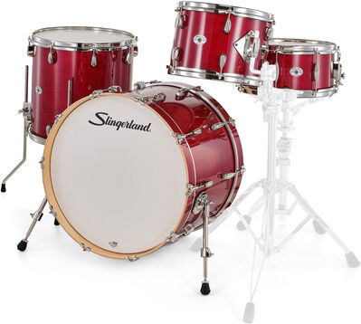 Slingerland "22" Studio King 4pc w/SN RCR" Royal Crimson Lack