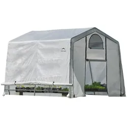 ShelterLogic Gewächshaus 9 m2 weiß, 298x249x305 cm