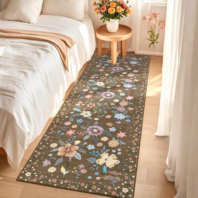 Garvee Flower Botanical Modern Floral Soft Washable Area Rug