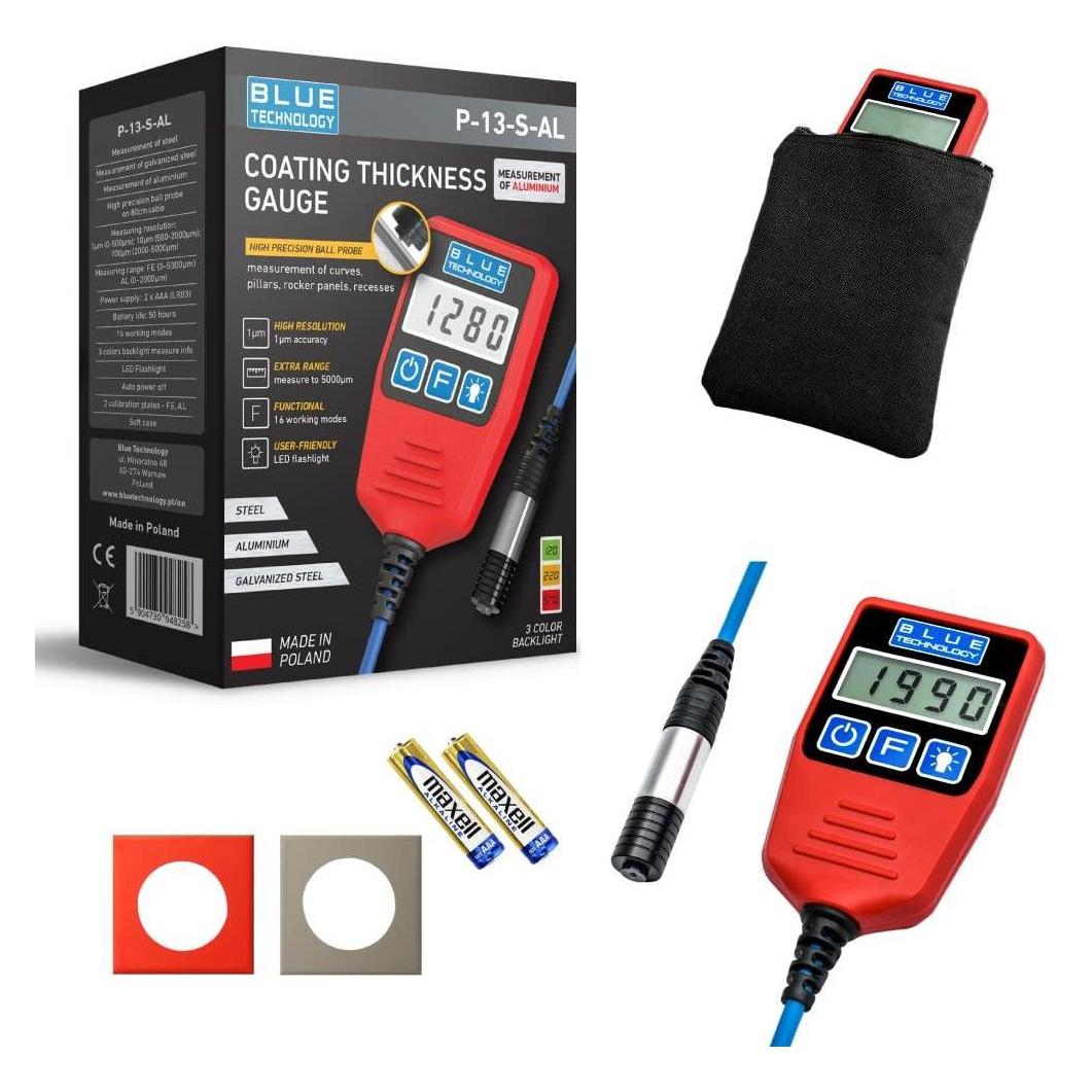 Blue Technology Lackdickenmessgerät P-13-S-AL 5000 Mikron. (P-13-S-AL) (P-13-S-AL)