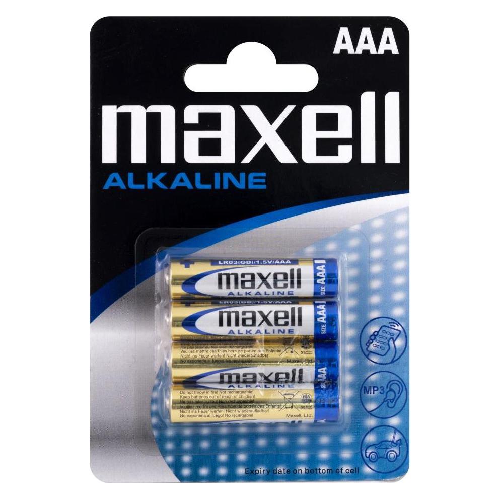Maxell Alkaline (4 Stk., AAA, 210 mAh) (723671)