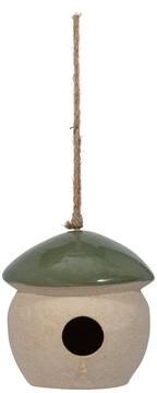 "Sagebrook Home Ceramic Round Bird Feeder - 6"" x 6"" x 6"""