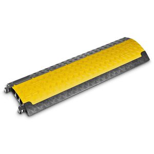 Defender Kabelbrücke MINI Lux, 3 Kanal, 104cm x 29cm, überfahrbar, schwarz/gelb Kunststoff