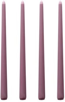 On Spot Shop Long Burning Taper Candles, 4 Pack, Dripless Smokeless Unscented, For Home Interior And Valentine's Decor purple