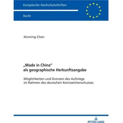 Chen:«Made in China» als geographische, Fachbücher von Xinming Chen