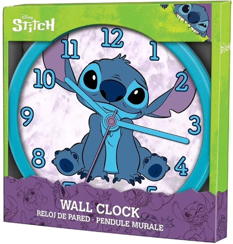 Horloge murale ronde 25 cm Stitch - Kids Euroswan
