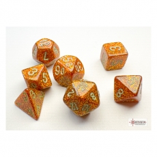 Chessex Würfel - MINI Glitter Gold/silver (7-Mini-Würfelset) 296761