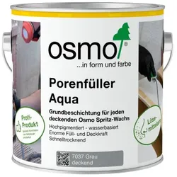 OSMO Porenfüller Aqua 7037 Grau deckend 2,5 L