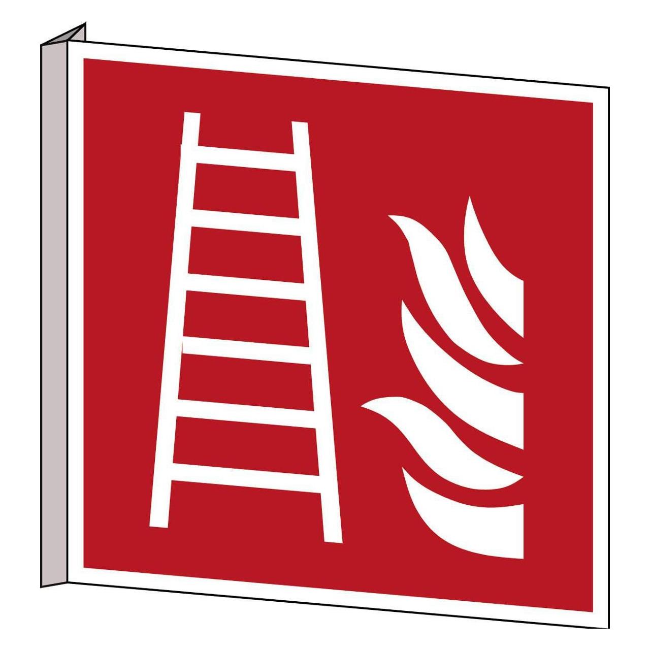 Brady ISO Safety Sign - Fire ladder (PIC F003-151X151-BIPVC-CRD/1)