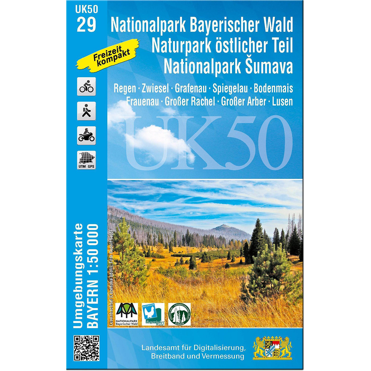 Landesamt Digitalisierung, Breitband, Vermessung UK 50-29 Nationalpark - Bayerischer Wald - Naturpa (Größe One Size)